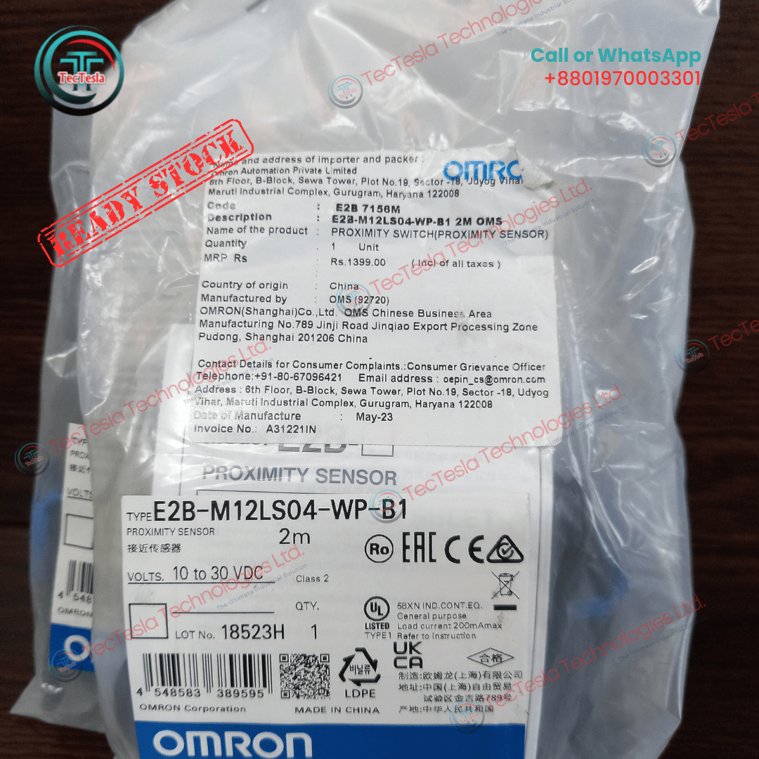 Read more about the article Product Name: Proximity Sensor (e2b-m12ls04-wp-b1-2m)
