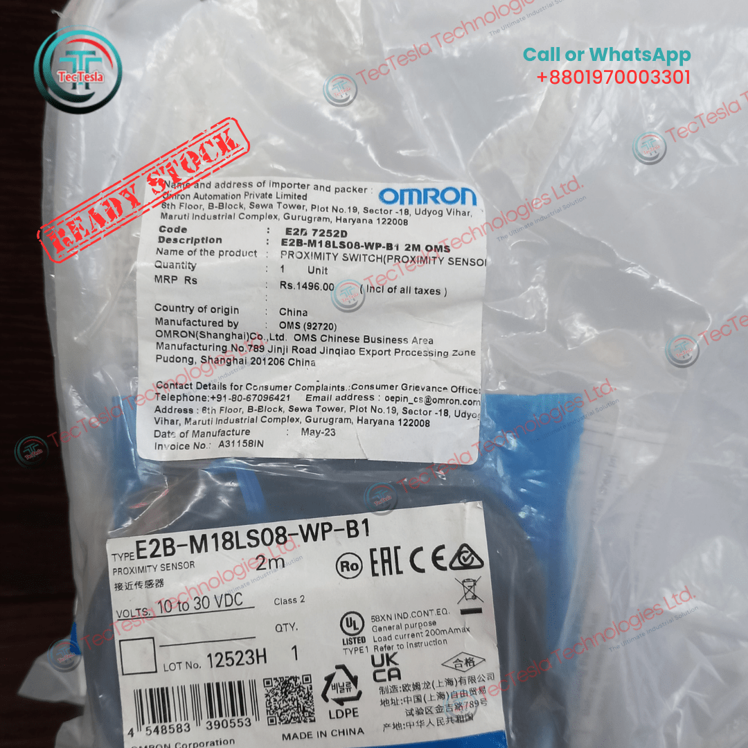 Read more about the article Product Name: Proximity Sensor (e2b-m18ls08-wp-b1-2m)