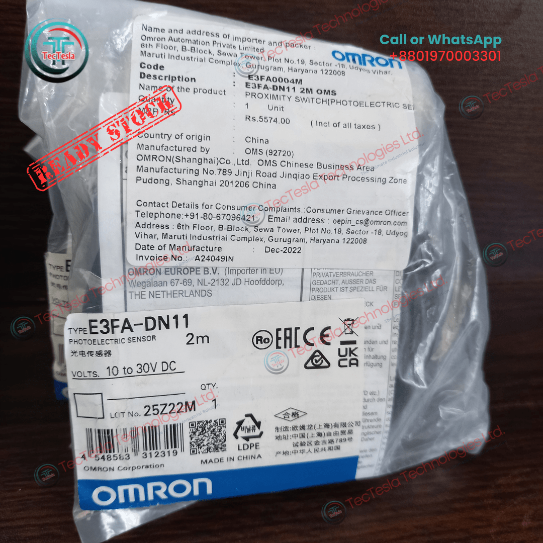 Read more about the article Product: Photoelectric Sensor (e3fa-dn11-2m)
