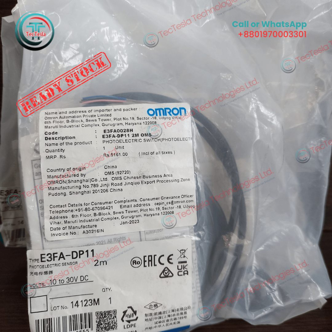 Read more about the article Product Name:  Photoelectric Sensor (e3fa-dp11-2m)