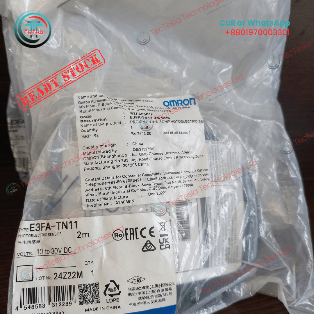 Read more about the article Product: Photoelectric Sensor (E3FA-TN11 2M)