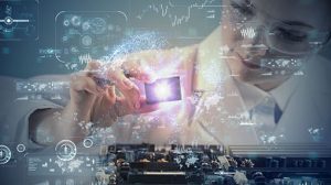 Electronic technology concept. Electronic technology concept.